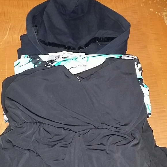 Bundle dress, top, hooded sweat shirt