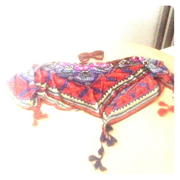 Super funky chic colorful scarf from Paris