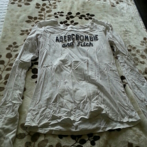 Abercrombie and Fitch long sleeve white shirt