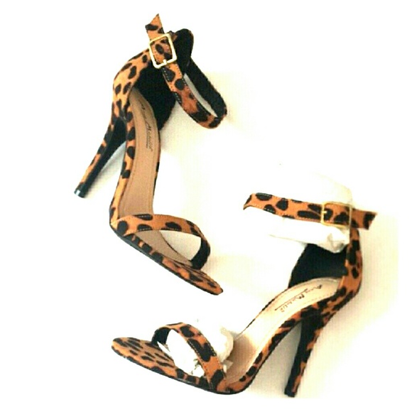 Leopard print thin strap heels - Picture 1 of 1