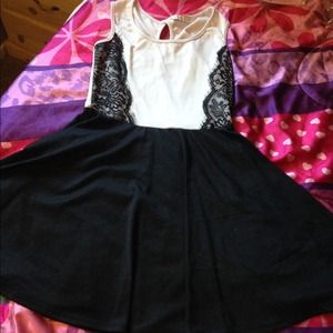 Black and white dress