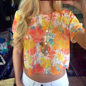 Bright floral top