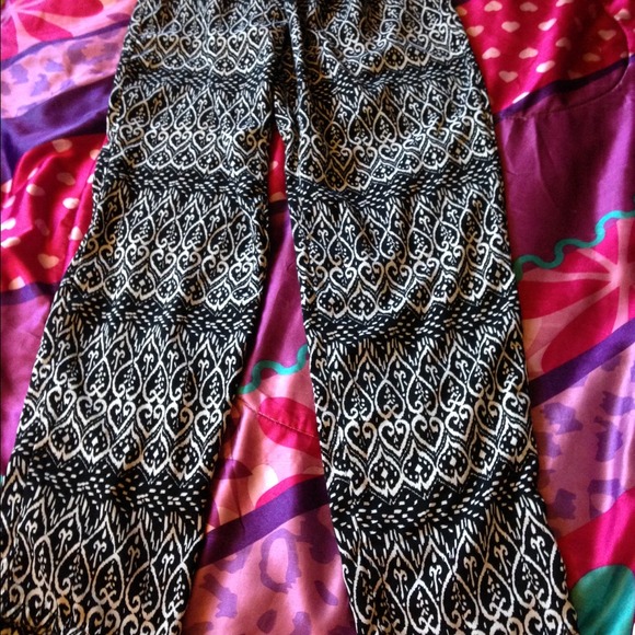 Black and white pants