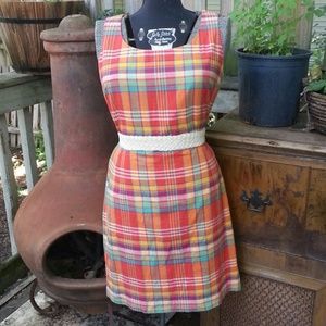 *SALE* Ann Taylor Retro Vintage 60s Plaid Dress