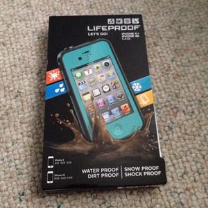 Teal lifeproof case PERFECT CONDITION
