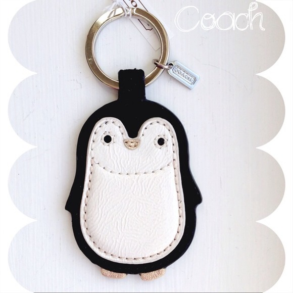 Coach Accessories - 100% Authentic Coach Penguin Key Ring Fob NWT