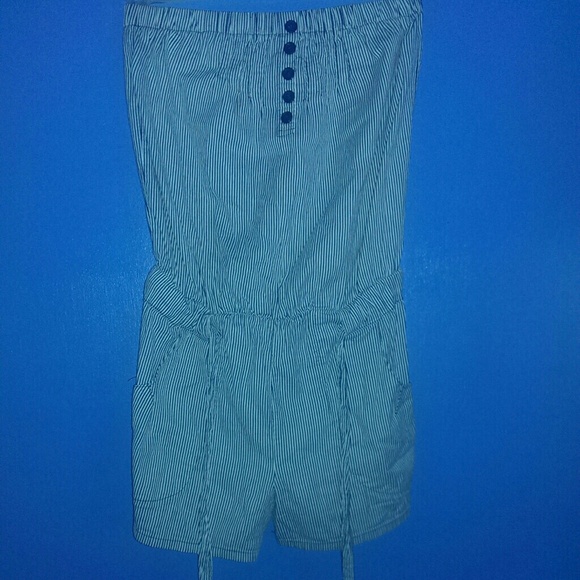 Pin stripe romper