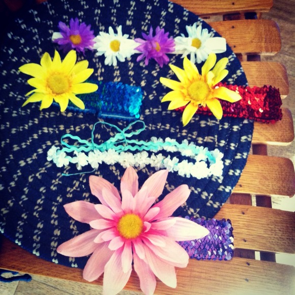 Flower headbands for hippies!