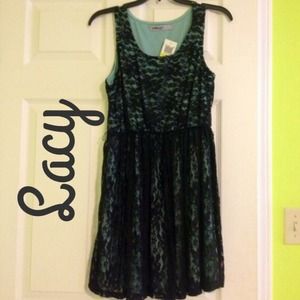 NWOT Mint Green Lace Dress