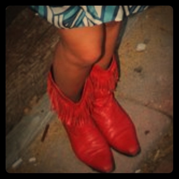 Red Cowgirl boots