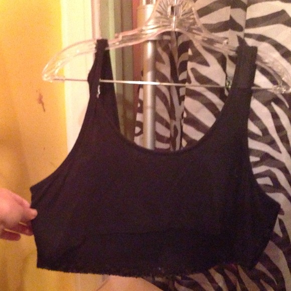 Black Sequin Crop Top, TRADE VALUE : $20 - Picture 3 of 3