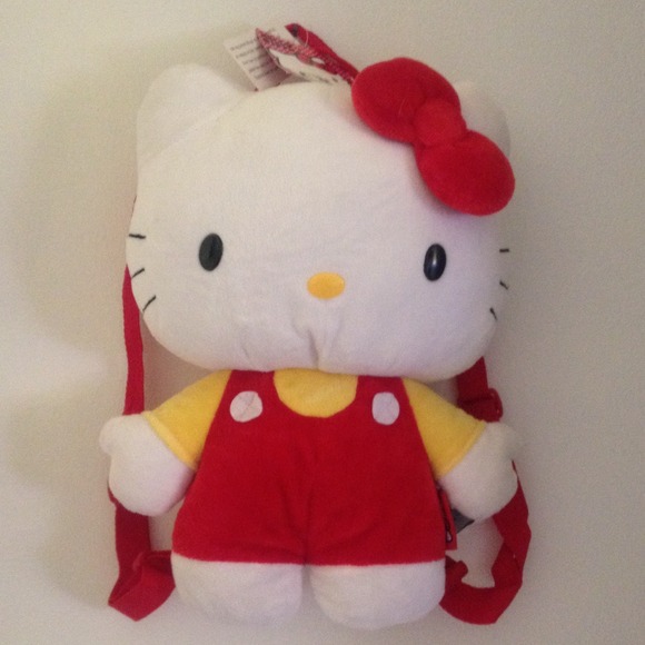Hello kitty plush backpack