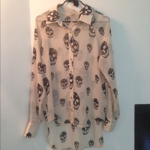 Skull Blouse by Mono B