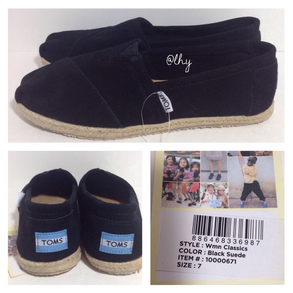 ❌SOLD❌TOMS SUEDE ESPADRILLE FLATS - Picture 3 of 4