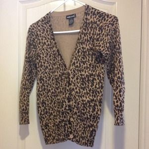 Wet Seal Leopard Cardigan