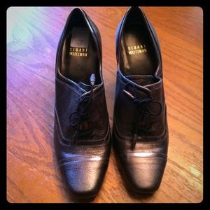 never-been-worn Stuart Weitzman lace-up heels!