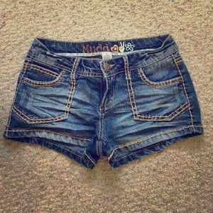 Denim shorts