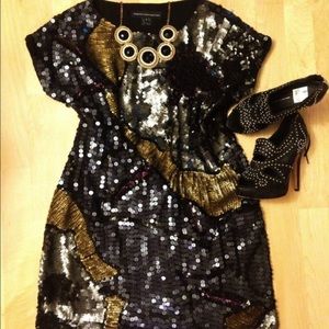Glitz & Glamour French Connection Sequin Dress 4