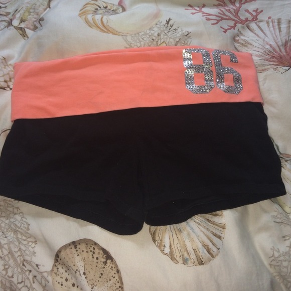 VS pink yoga shorts