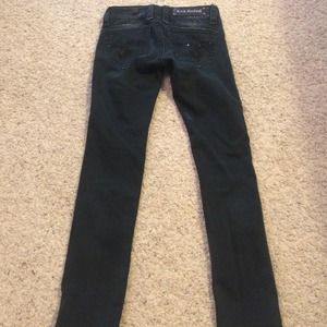 Women's Black Rock Revival Skinny Jeans.