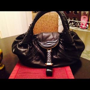 Black Fendi spy bag look a like .Not a REAL FENDI