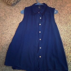 Black and Navy Light Button Up