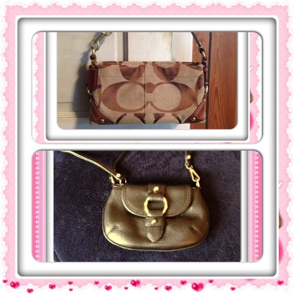 Coach and Banana Republic bag bundle.
