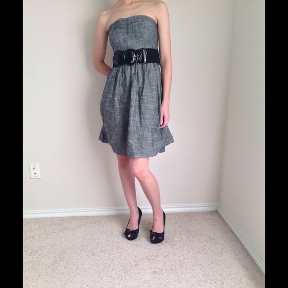 Bundle: CLEO gray dress with belt and BCX dress