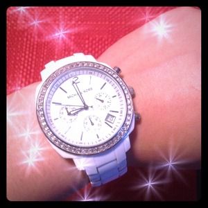 Michael Kors White Runway Watch