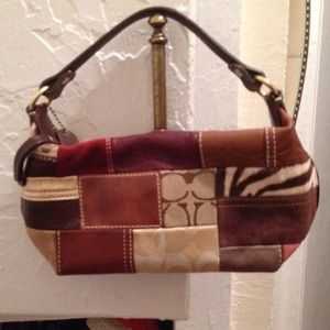 Patchwork coach purse