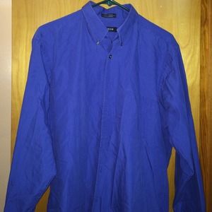 Men's dark blue Izod button up