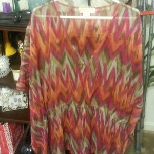 Michael kors loose drawstring shirt