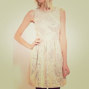 Urban Outfitters Cooperative Gold Metallic Dress