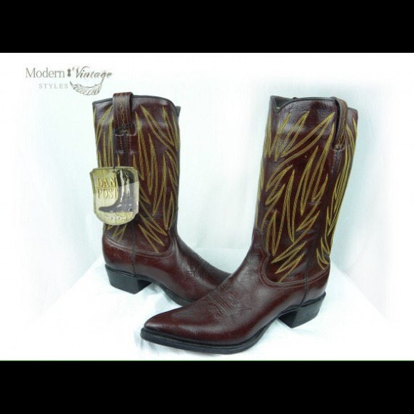 Dan Post Cowboy Boots Size 7.5 Redish Brown Boots