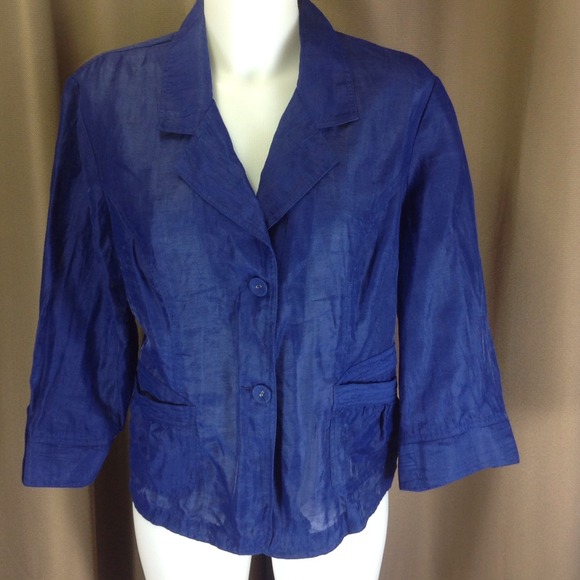 Chico's Jackets & Blazers - Chico's deep blue jacket