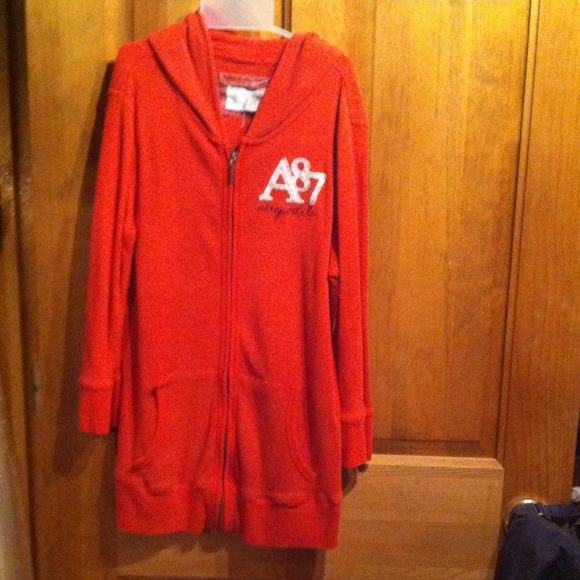orange waffle jacket