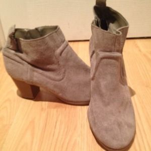 Gray boots