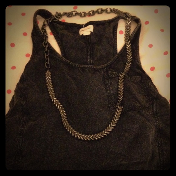 REDUCED!! Long Gunmetal Necklace