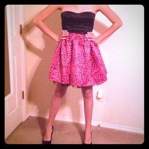 Abby Dawn Flirty Strapless Party Dress