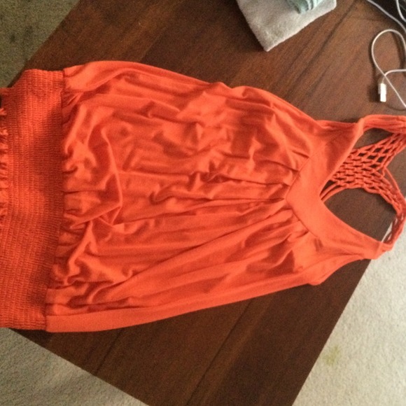 Orange tank top