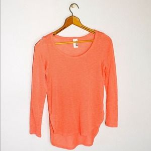 Sheer Tangerine top