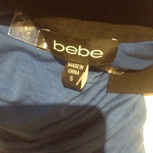 Blue with black trimming body suit with collar - Picture 4 of 4