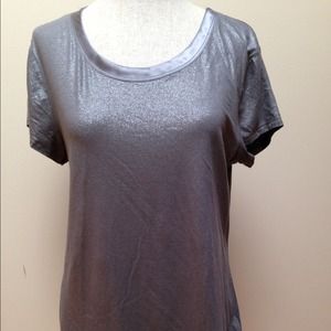 Glittery Silver Banana Republic T-shirt