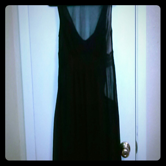 Black shear dress