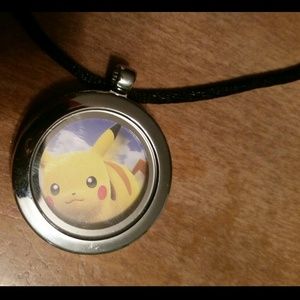 Pikachu pokemon necklace locket