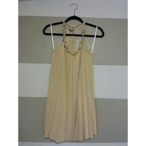 Gold Chain Halter Dress
