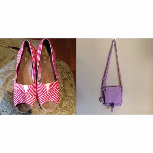 bundle of shoes and purse