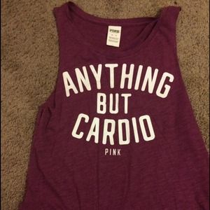 BUNDLE "Anything but cardio" tank & VSPINK TOP