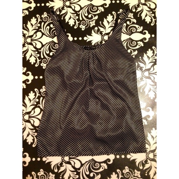 A classy, black and white polka dot blouse😊