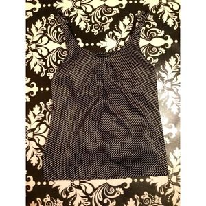 A classy, black and white polka dot blouse😊